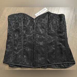Daisy corsets womens Lavish Black Lace Front Zipper Corset - size 4XL